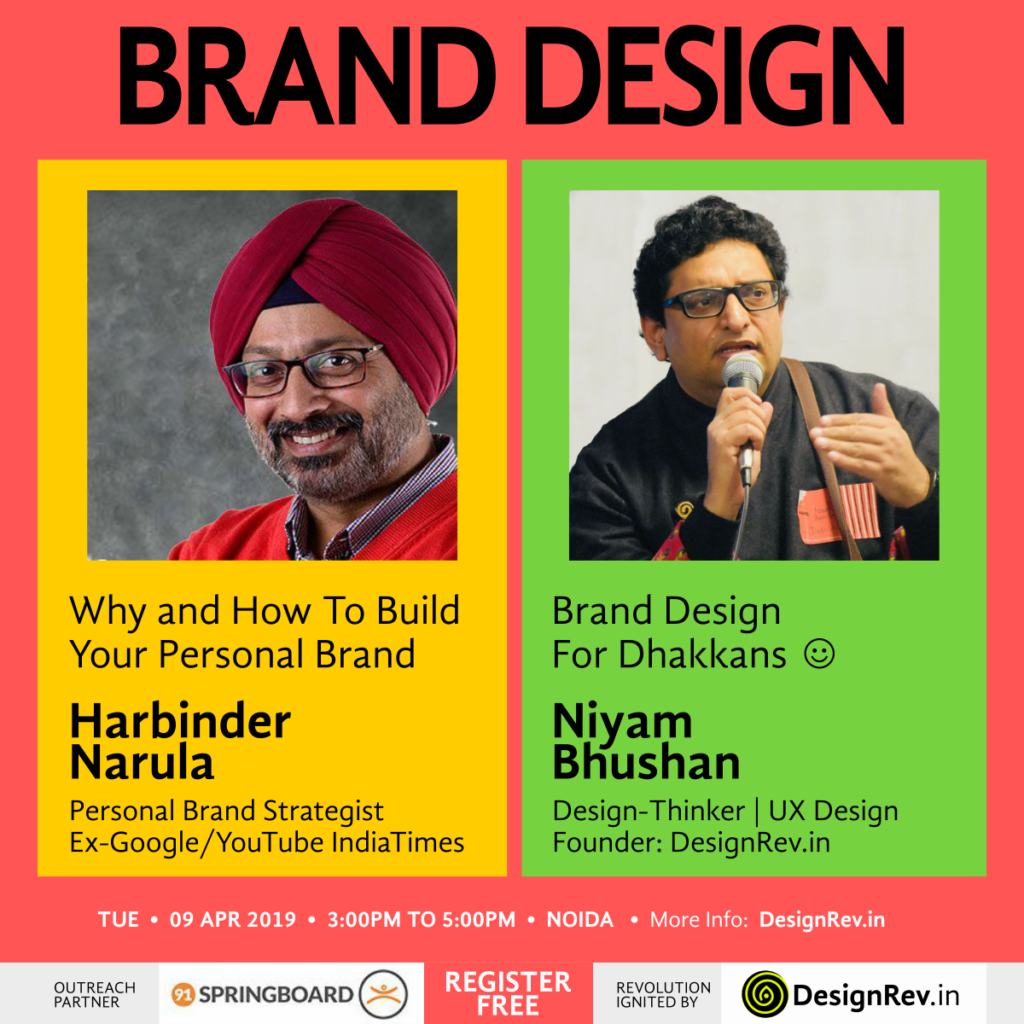Brand Design Event by DesignRev with Harbinder Narula and Niyam Bhushan