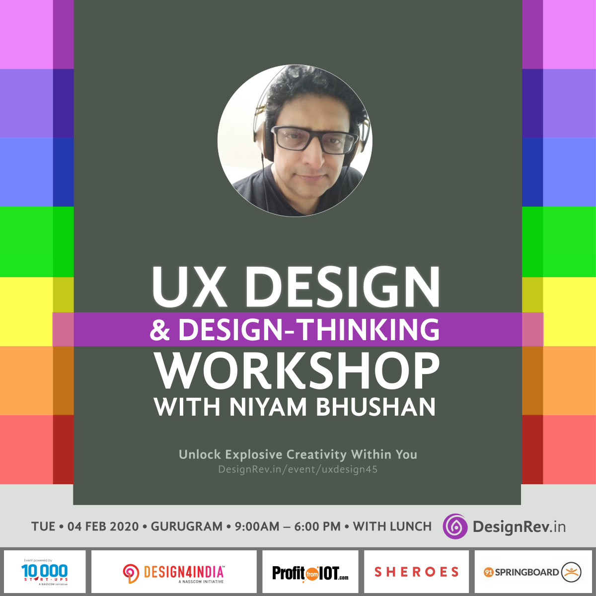 UX Design and DesignThinking Workshop with Niyam Bhushan, 04 Feb 2020, Gurugram