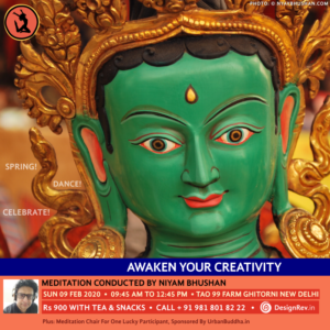 Awaken Your Creativity: Spring! Dance! Celebrate! Meditation conducted by Niyam Bhushan, 09 Feb 2020, Tao 99 Farm, Ghitorni, New Delhi